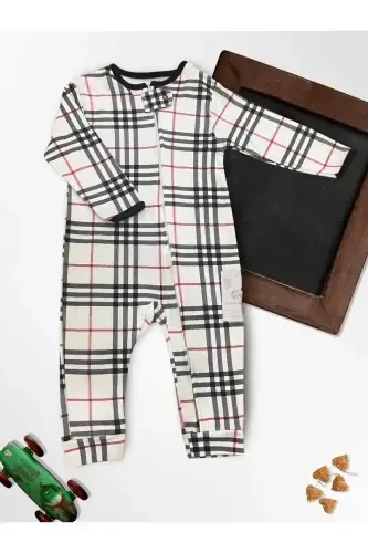 Татли Берри %100 Пахта 3'ли Бебек Тулум 0-18 Ой (UNISEX)-кахве - 5