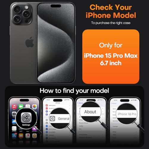 TAURI 3-in-1 iPhone 15 Pro Max Case, Clear, [No Yellowing], with 2X Screen Protector, [15 FT Military-Grade Protection] Shockproof Case for iPhone 15 Pro Max 6.7 inch - 2