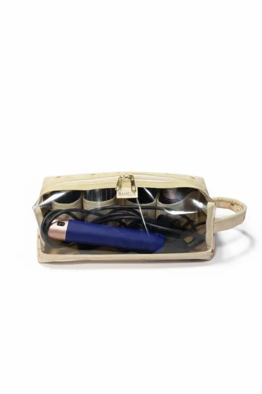 Tavşan Airwrap Uyumlu ve Tüm Saç Şekillendiriniz için XL Boy Çanta Seyahat Çantası-Krem12 - 1