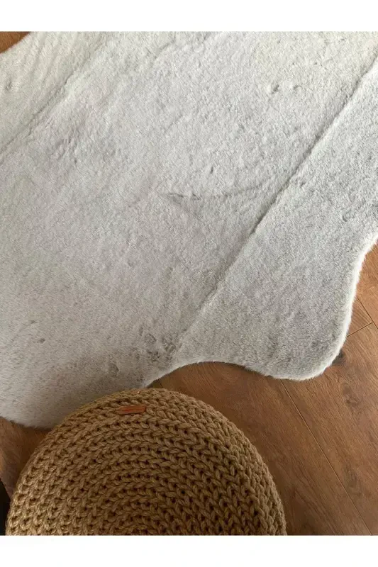 Tavşan Tüyü Post Peluş Ultra Yumuşak Post Puffy Gri-Gri - 8