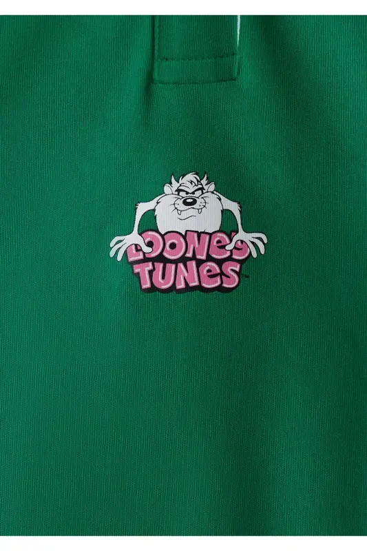 Tazmanya bosma naqshli yashil futbolka Regular Fit / Oddiy - 7