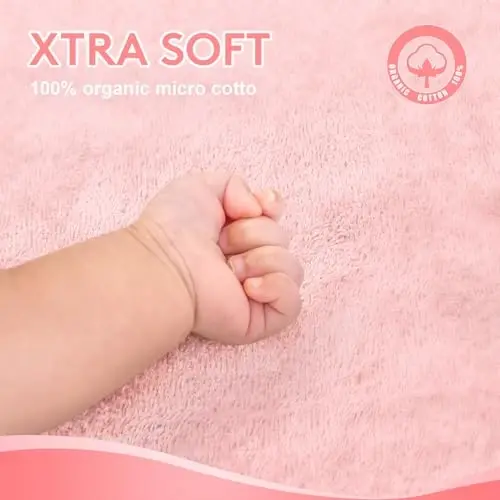 TBEZY Baby Hooded Towel with Unique Animal Design Ultra Soft Thick Cotton Bath Towel for Newborn (Bunny) - 4