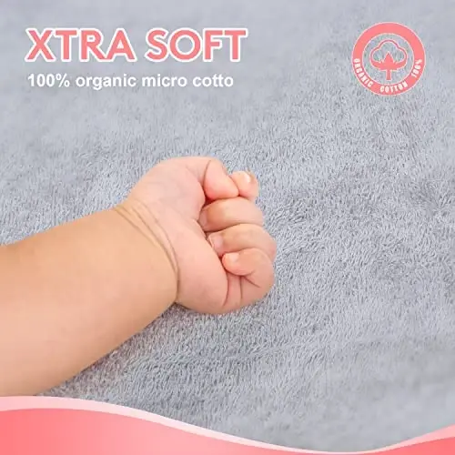 TBEZY Baby Hooded Towel with Unique Animal Design Ultra Soft Thick Cotton Bath Towel for Newborn (Elephant) - 4