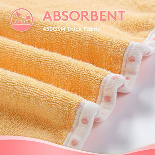 TBEZY Baby Hooded Towel with Unique Animal Design Ultra Soft Thick Cotton Bath Towel for Newborn (Fawn) - 6