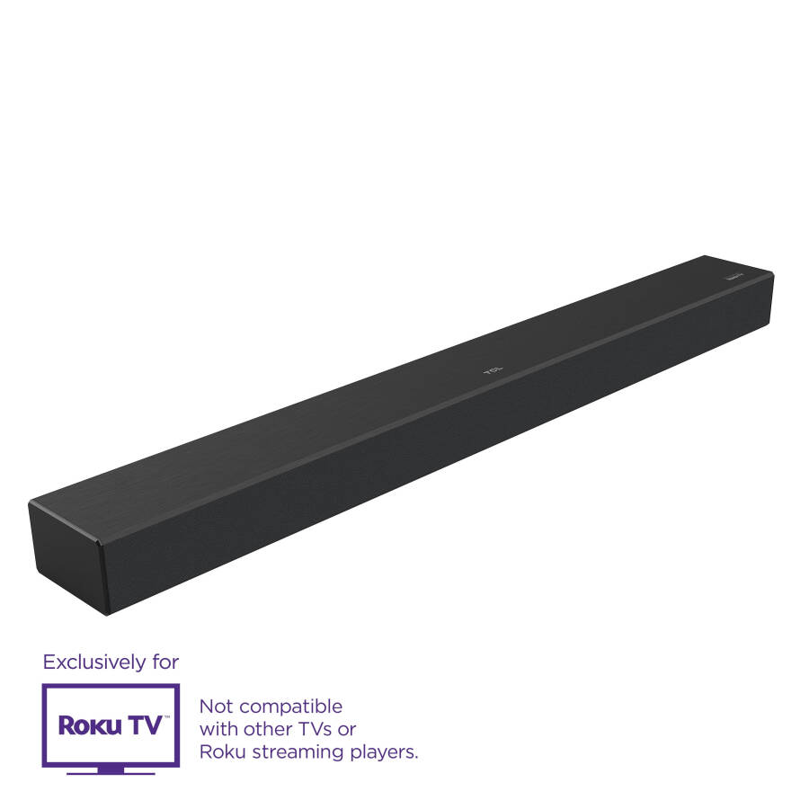 TCL Alto R1 Roku TV Kablosuz 2.0 Kanal Ses Çubuğu Tüm Roku TV'ler için, Bluetooth - TSR1 31,5 inç, Siyah - 6