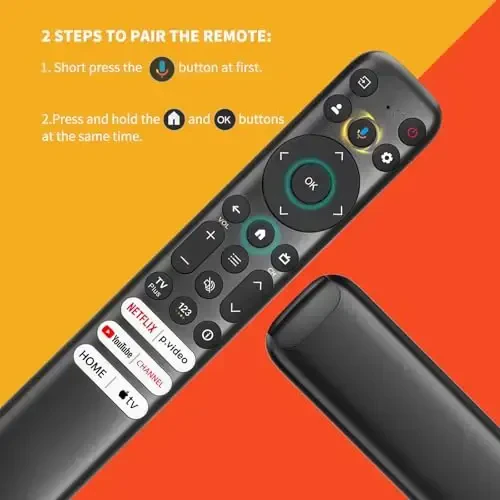 TCL Google TV pulti uchun ovozni almashtirish pulti, TCL Q6/Q7/QM8/S3/S4 seriyasi bilan mos keladi (Roku televizorlariga taalluqli emas) - 6