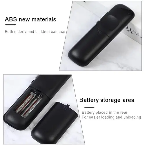 New Roku TV Remote Control for TCL/Hisense/Onn/Sharp Roku TVs - 4 Shortcut Buttons for Netflix/Disney/Hulu/Apple TV (2 Batteries) - 7