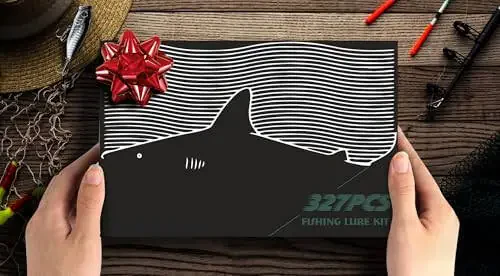 TCMBY 327PCS Fishing Lures Tackle Bait Kit Set, Tackle Box with Tackle Included, Crankbaits, Worms, Spinner, Weights, Hooks & Other Accessories for Freshwater Bass Trout Fishing Gear Gifts for Men - 2