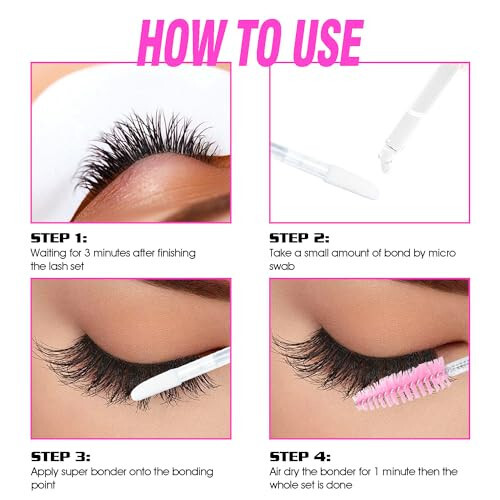 TDANCE Lash Bonder for Eyelash Extensions, Glue Accelerator, Increase Eyelash Retention Time, Water Oil Proof, Lash Extension Bonder (15ml, Lash Bonder) - 5