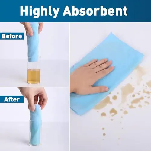 TEAWOO Microfiber Tozalash Matolari - 400 Paket, Mikro Elyaf Sochiqlar, Mashinalar uchun Mikro Elyaf Sochiqlar, Tozalash Latta 5 Xil Rang (12x12 dyuym) - 3