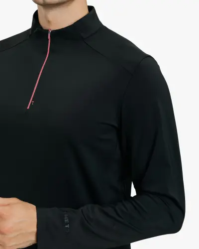 Tech Gear Half-Zip Longsleeve - ЧЁРНЫЙ - 5