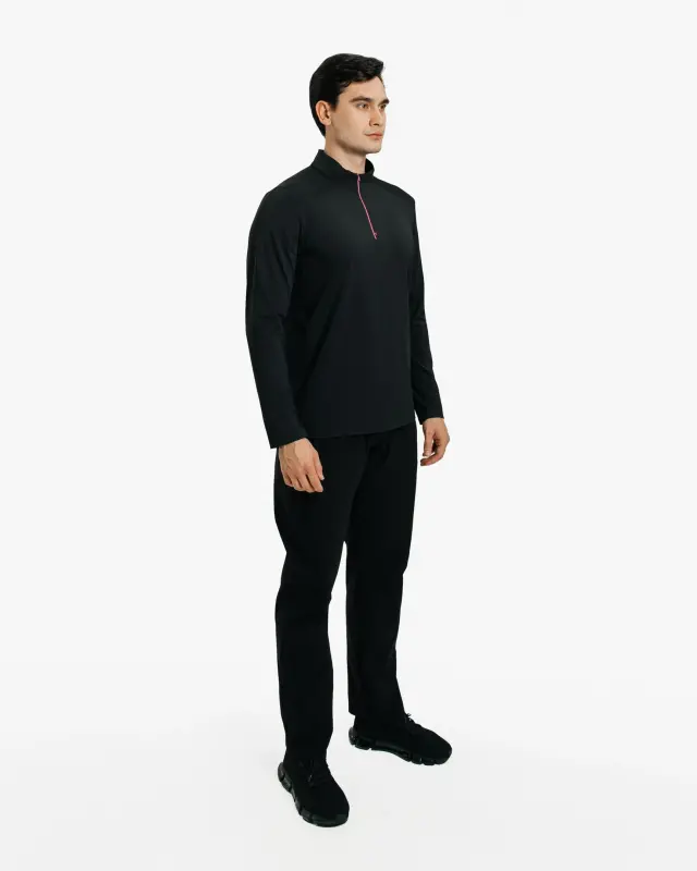 Tech Gear Half-Zip Longsleeve - ЧЁРНЫЙ - 9