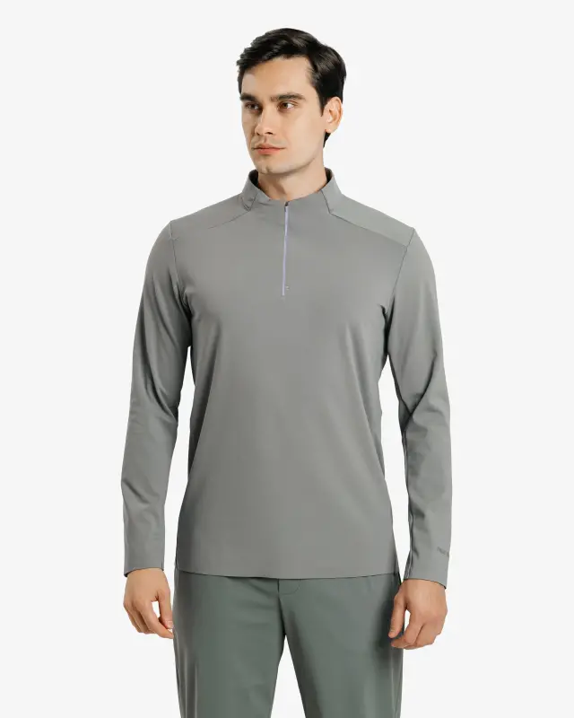 Tech Gear Half-Zip Longsleeve - GREY - 1