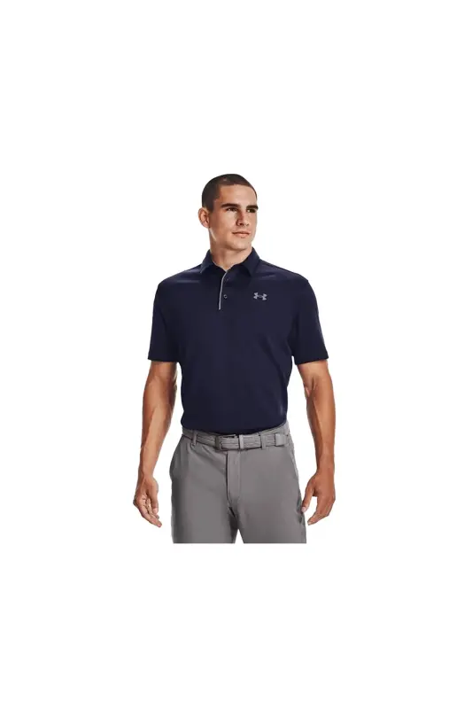 Tech Polo Erkek Antrenman Polo Tişört Lacivert-P0LUA - 1