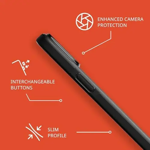 Tech21 Evo Check case for iPhone 15 Plus - Compatible with MagSafe - Impact Protection Case - Smokey/Black - 2