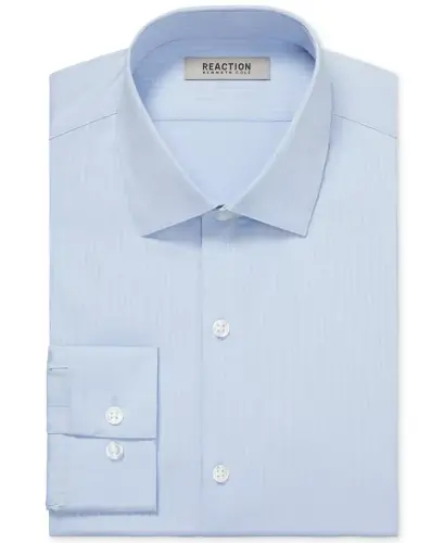 Techni-Cole Stretch, Men's Slim Fit Tonal Stripe Dress Shirt-Cloud Blue - 3