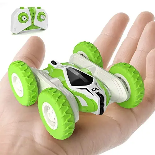 Tecnock Masofadan boshqariladigan mashina, bolalar uchun RC mashinalar, 4WD 2.4GHz masofadan boshqariladigan o'yinchoqlar, ikki tomonlama ag'dariluvchi 360° aylanuvchi RC akrobatik mashina, 5 6 7 8 yoshli o'g'il va qiz bolalar uchun o'yinchoq - 1