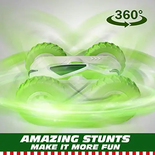 Tecnock Remote Control Car RC Cars for Kids, 4WD 2.4GHz Remote Control Toys, Double Sided Flips 360° Rotating RC Stunt Car, Toy for 5 6 7 8 Year Old Boys Girls - 2