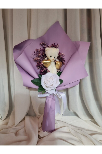 Teddy Bear Bouquet of Chocolate for Loved Ones - DESTINA TASARIM (1)