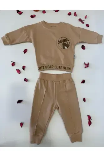 Teddy Bear Printed 2-Piece Set - 1