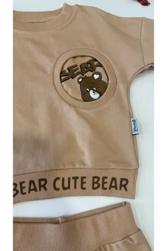 Teddy Bear Printed 2-Piece Set - 3