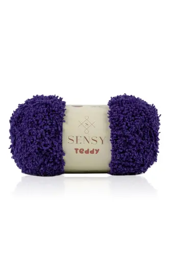 Teddy El Örgü Ipi Battaniye Ipi Kazak Ipi Hırka Ipi Atkı Ipi Bere Ipi Örgü Ipliği Mor-Mor 