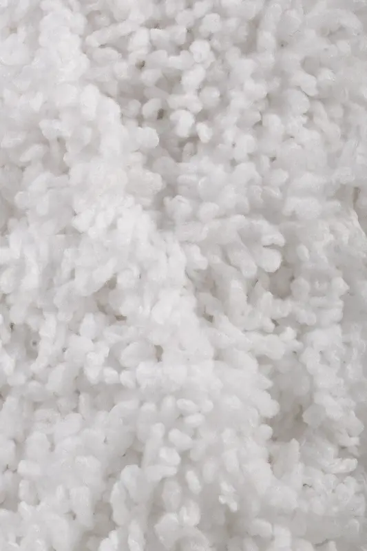 Teddy El Örgü İpliği Battaniye İpi Kazak İpi Hırka İpi Atkı İpi Bere İpi Örgü İpi Beyaz-Beyaz - 2