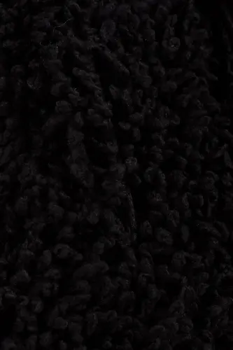 Teddy Hand Knitting Yarn Blanket Yarn Sweater Yarn Cardigan Yarn Scarf Yarn Beanie Yarn Knitting Yarn Black-Black - 2