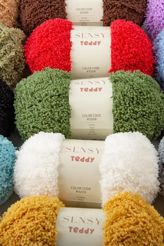 Teddy Hand Knitting Yarn Blanket Yarn Sweater Yarn Cardigan Yarn Scarf Yarn Beanie Yarn Knitting Yarn White-White - 4