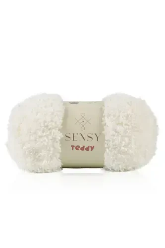 Teddy Hand Knitting Yarn Cardigan Sweater Yarn Blanket Yarn Scarf Yarn Beanie Yarn Hand Knitting Yarn Cream-Cream - 1