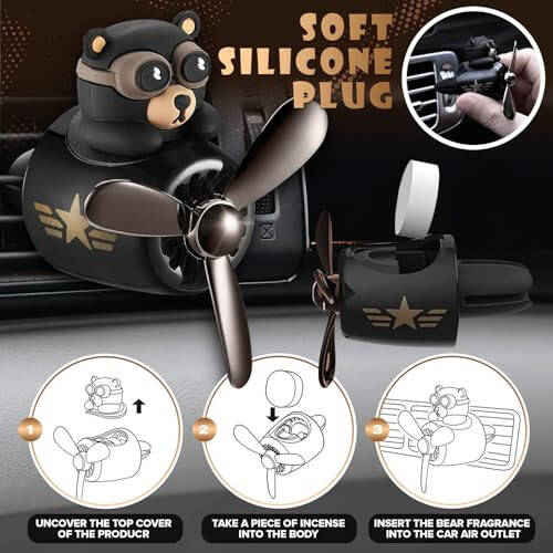 Teddy Pilot Car Air Freshener - 4