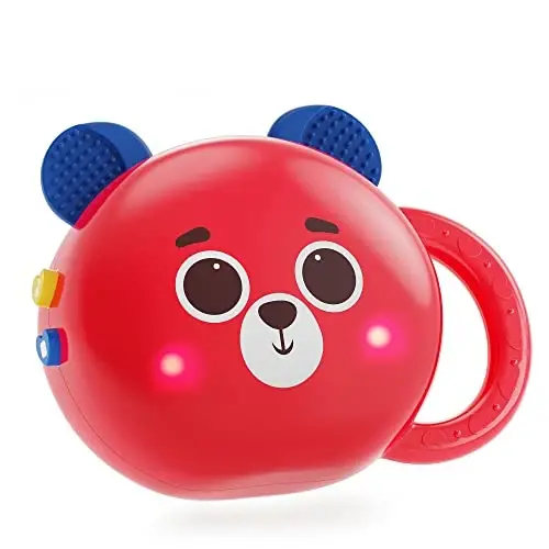 Teddy tunez Baby Toys Musical Toy Interactive Development Educational Kids Music Station Rattle Teething Safety Easy Hold Grab Sing Sensory - TEDDY