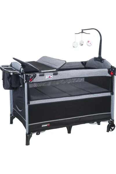 Tedi Ona Yonidagi O'yin Parki Beshik 70x110 - TOMMYBABY