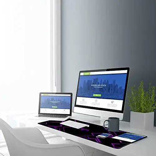 TEDNETGO Large Extended Gaming Mouse Pad, Long Mouse Pads, Extra Large Big Mouse Pad with Stitched Edge, XXL Non-Slip Computer Computer Keyboard Mat for Gamer/Desktop/Office/Home, Purple - 6