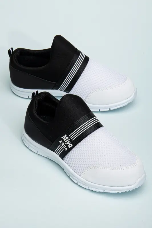 Tedy Guaranteed Unisex Children's Laceless Comfortable Flexible Daily Sneaker Sports Shoes-WHITE - 1