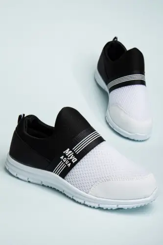 Tedy Guaranteed Unisex Children's Laceless Comfortable Flexible Daily Sneaker Sports Shoes-WHITE - 3
