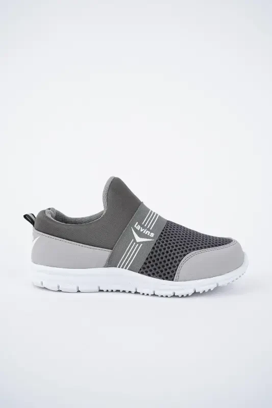 Tedy Unisex Children's Laceless Comfortable Flexible Daily Sneaker Sports Shoe Tedy-GRAY - 1