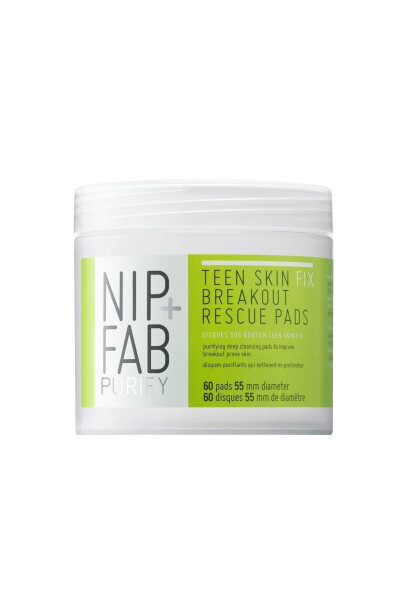 Teen Skin Facial Pads for Spot-Prone and Problem Skin 80ml - NIP+FAB