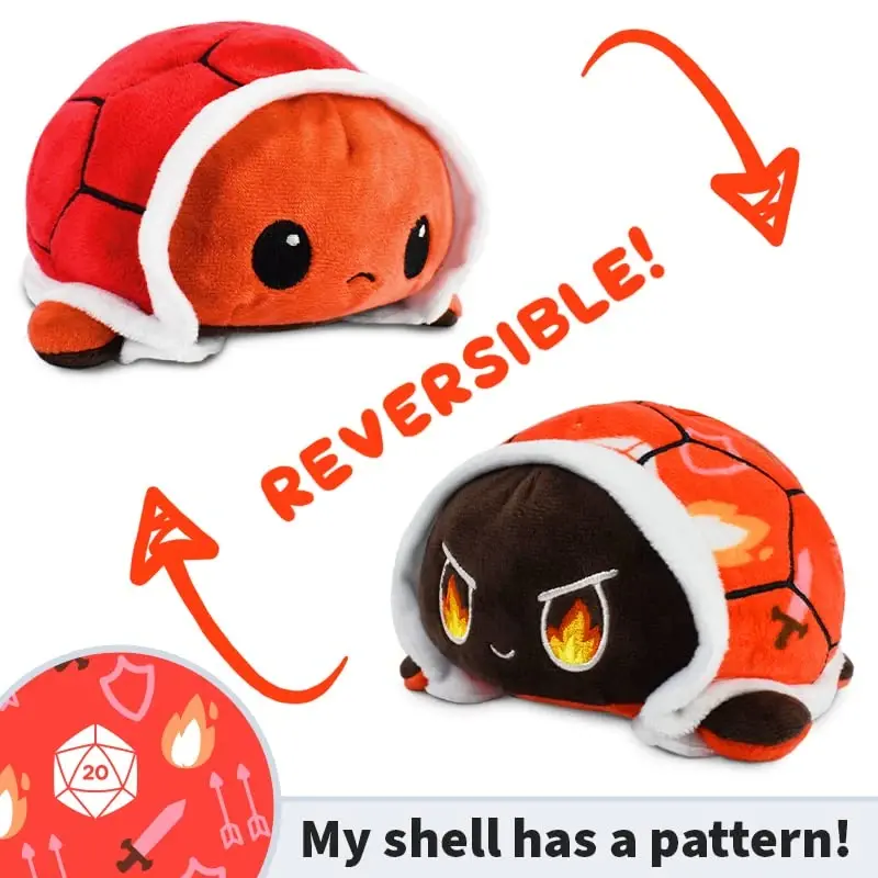 TeeTurtle - The Original Reversible Turtle Plushie - Tabletop Games - Cute Sensory Fidget Stuffed Animals That Show Your Mood 3.5 inch - 3