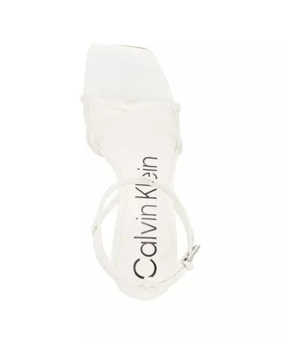 Tegin Strappy High Stiletto Dress Sandals-White - 4
