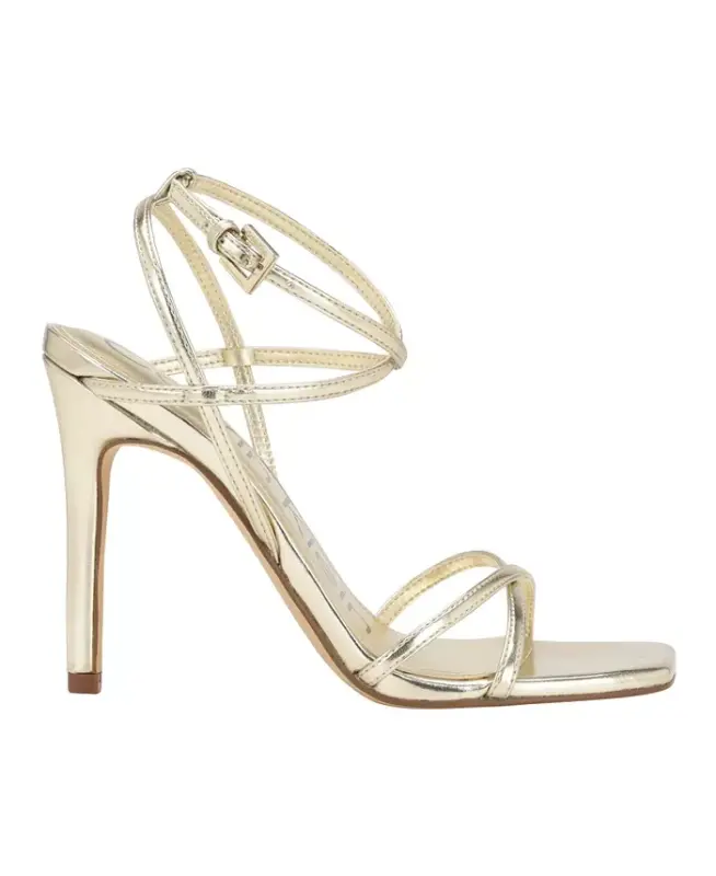 Women's Tegin Strappy High Stiletto Dress Sandals - Gold - 2