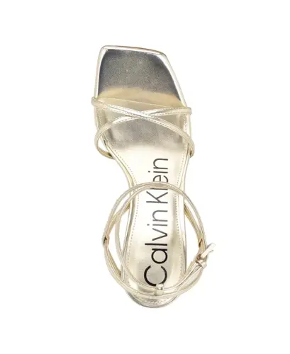 Women's Tegin Strappy High Stiletto Dress Sandals - Gold - 4
