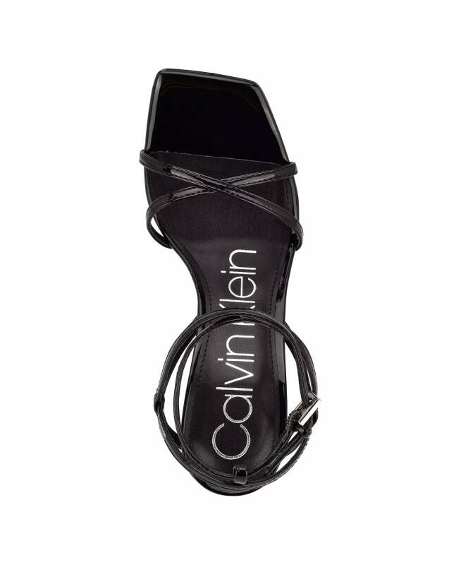 Tegin Strappy High Stiletto Dress Sandals - Black - 4