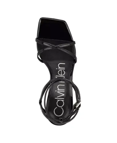 Women's Tegin Strappy High Stiletto Dress Sandals - Black Patent - 4