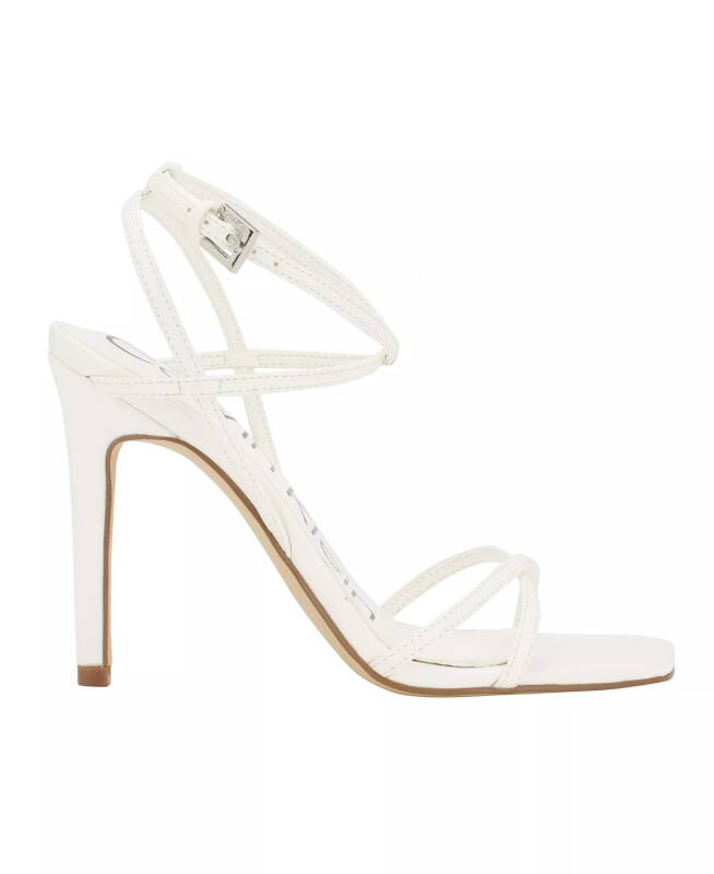 Tegin Strappy High Stiletto Dress Sandals - White - 2