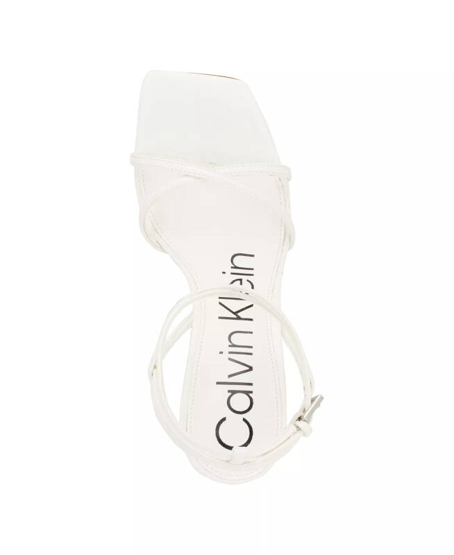 Tegin Strappy High Stiletto Dress Sandals - White - 4