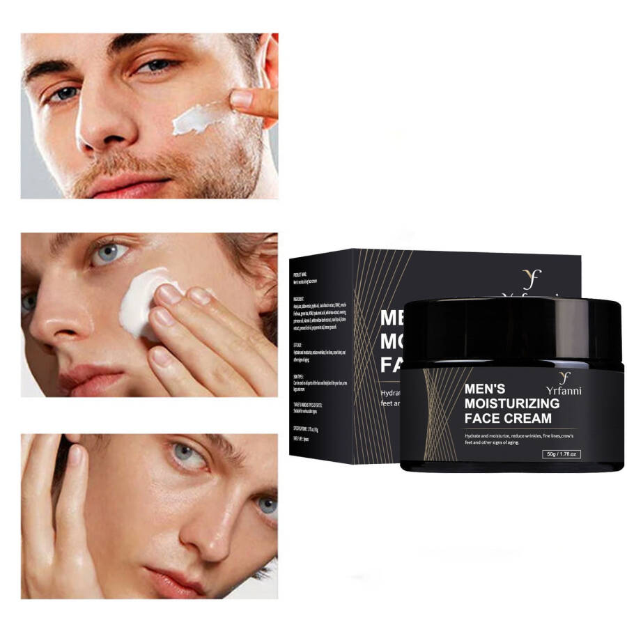 Teissuly Men Oil Control Matte Cream Moisturizing Water Oil Blending Softening Skin Care Men's Face Cream 50g - 1