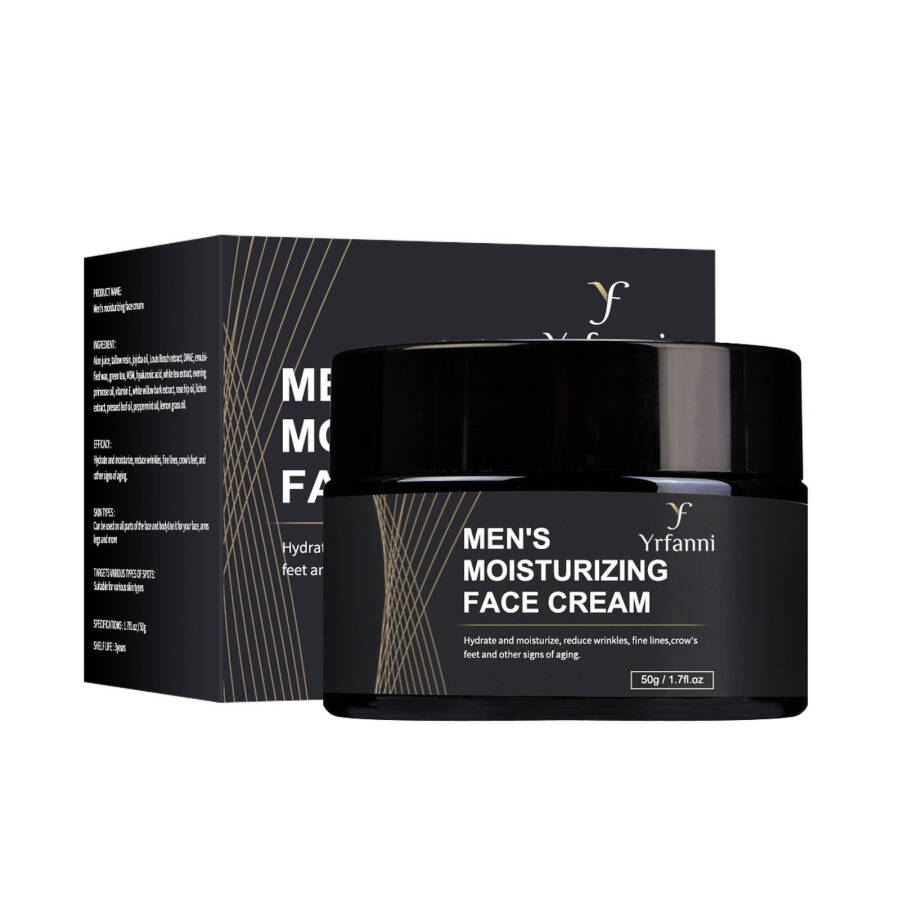 Teissuly Men Oil Control Matte Cream Moisturizing Water Oil Blending Softening Skin Care Men's Face Cream 50g - 2