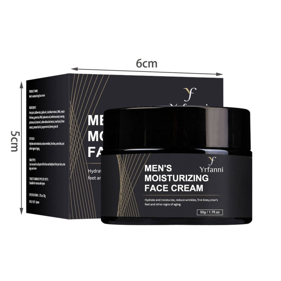 Teissuly Men Oil Control Matte Cream Moisturizing Water Oil Blending Softening Skin Care Men's Face Cream 50g - 3