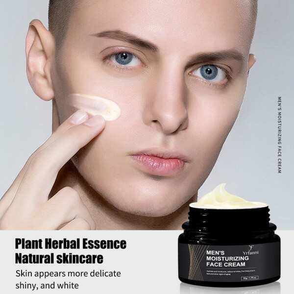 Teissuly Men Oil Control Matte Cream Moisturizing Water Oil Blending Softening Skin Care Men's Face Cream 50g - 6